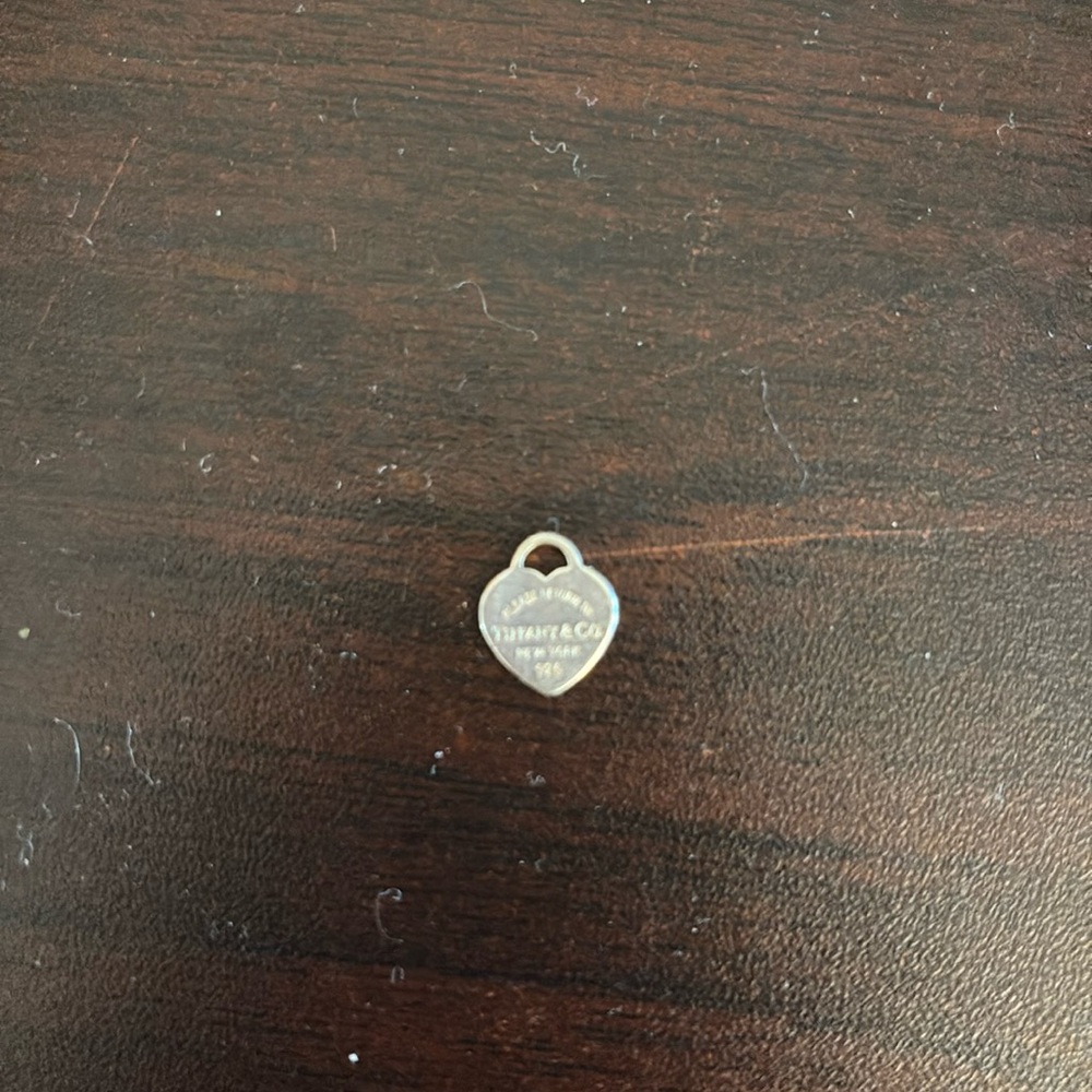 Tiffany & Co Small Mini Heart Charm 925 Silver